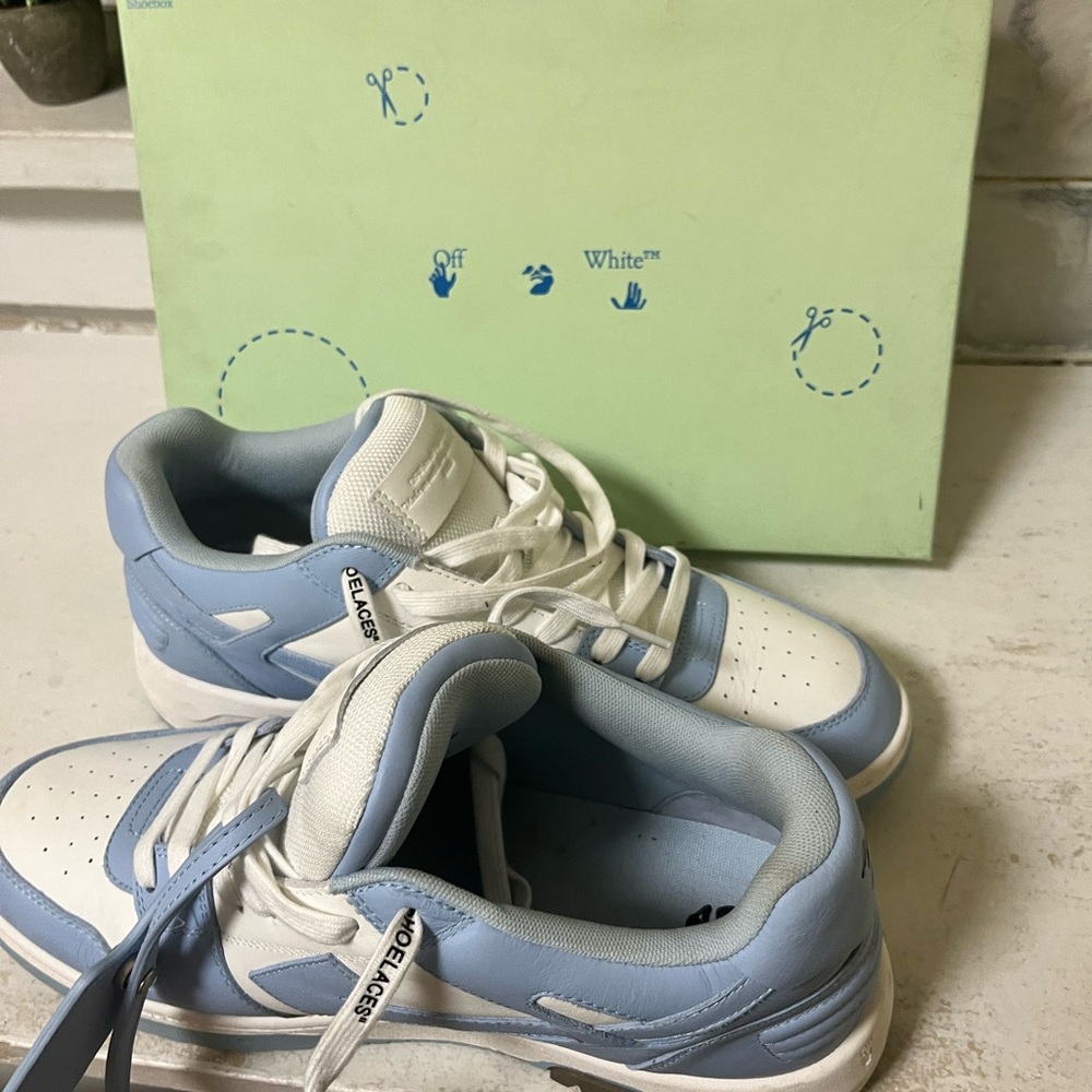 Off-White Blue and White Men's Sneakers